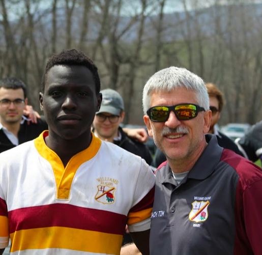 Tim Reisler (right) takes on an expanded role on the Williams Rugby Football Club as head coach. Photo courtesy of WILLIAMSRUGBY.COM.