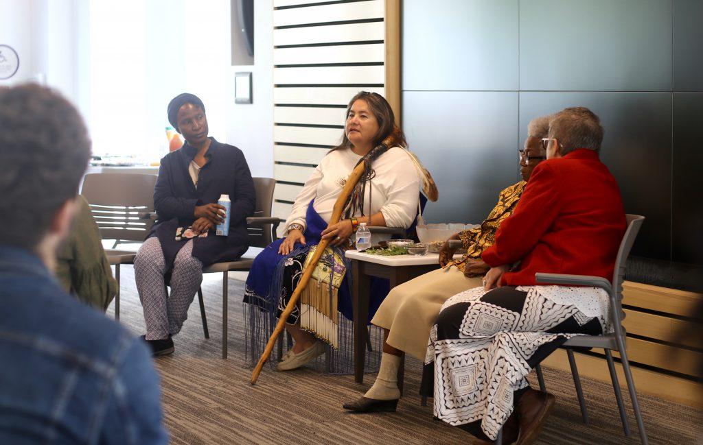 Louise Wakerakatse Herne and Makota Valdina Pinto came to speak at the College as part of an Africana Studies symposium. Sophia Shin/Photo Editor