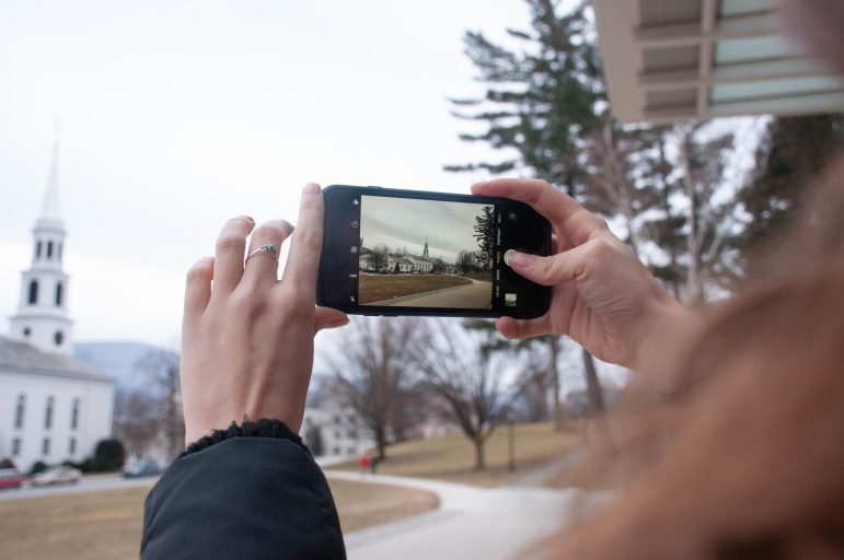 Rebecca Van Pamel ’19 has posted a photo taken from the same spot near Paresky each day since October. Sophia Shin/Photo Editor