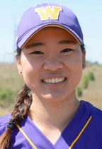 Jessica Kim ’19 is one of two softball captains. Photo courtesy of Sports Information.