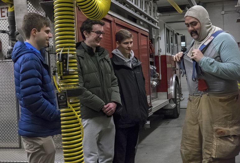 First-years volunteer at  Williamstown fire department