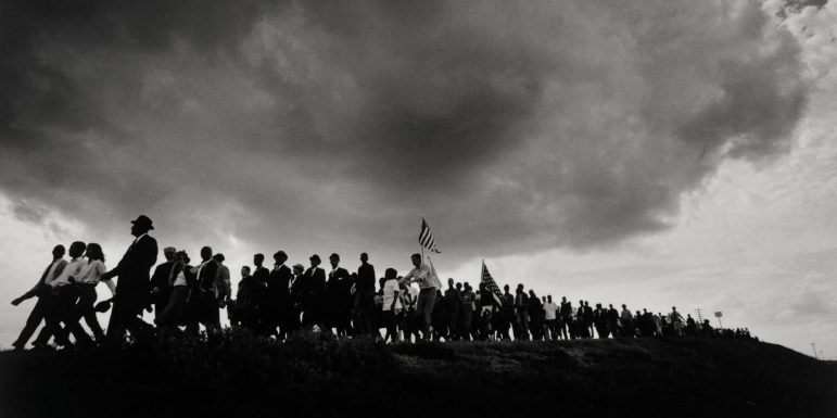 Selma Marchers Approaching Montgomery, Alabama, James H. Karales (American; 1930-2002).