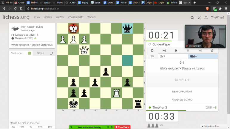 Analyze : not seeing players' names nor time when 175 % zoom - Chess Forums  