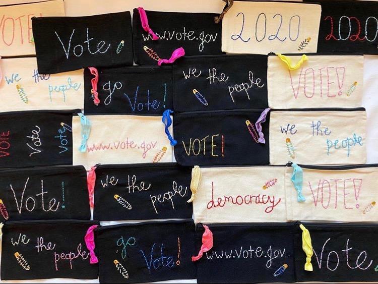 Voting Rights Embroidery: Emily Bleiberg ’22 encourages voting through embroidery fundraiser