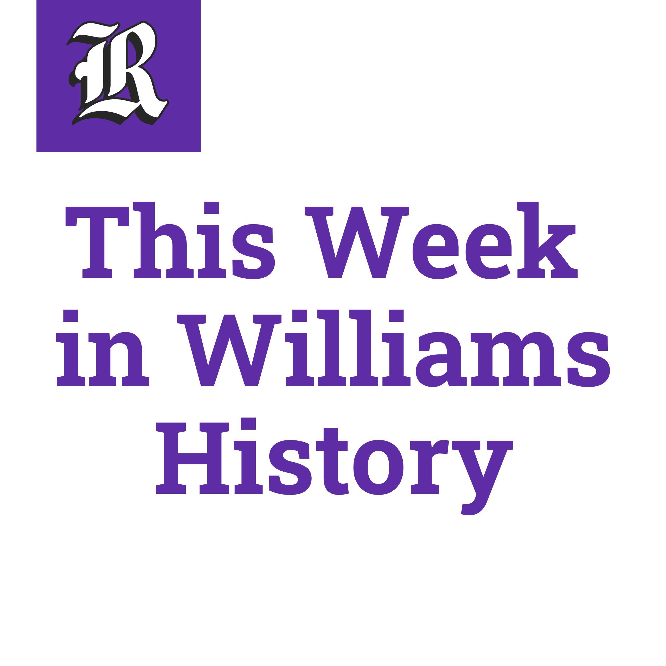 This week in Williams history: Stolen computer, PeopleSoft, bookstore plans