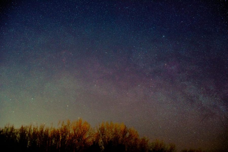 The Milky Way (the galaxy that contains our Solar System) above campus by Josh Picoult. 