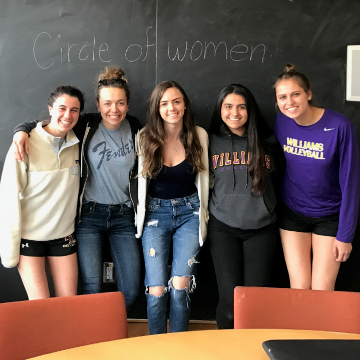 Circle of Women members pose for a group picture. Photo courtesy of Marya Rana ‘21.