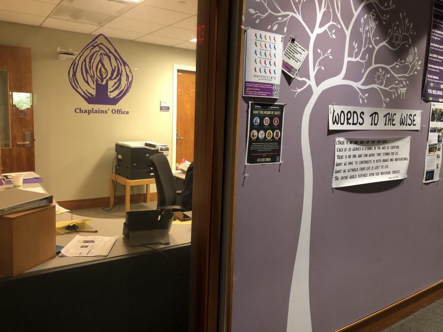 Muslim Chaplain Imam Sharif Rosen leaves behind his place in the chaplains’ office as his colleagues begin the search to fill his position. (Irene Loewenson/The William Record)