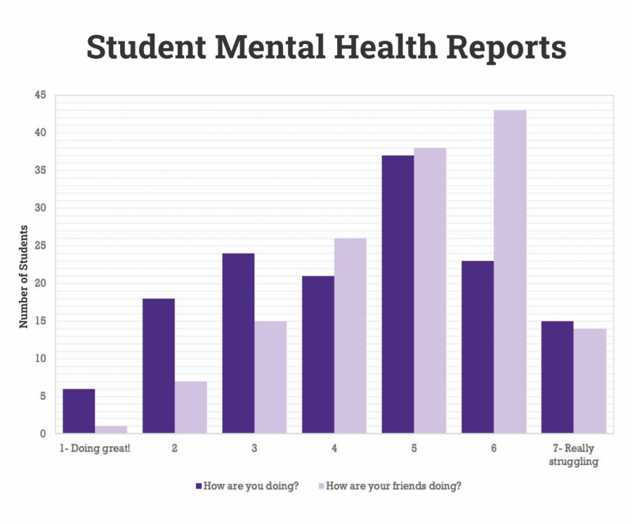 A Record survey found that students are struggling and think their friends are doing even more poorly. (Lulu Whitmore/The Williams Record)