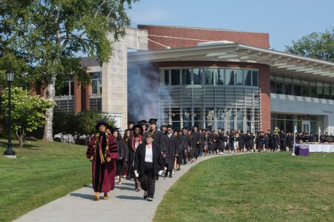 Convocation began with an annual academic procession. (Photo courtesy of Williams College.)