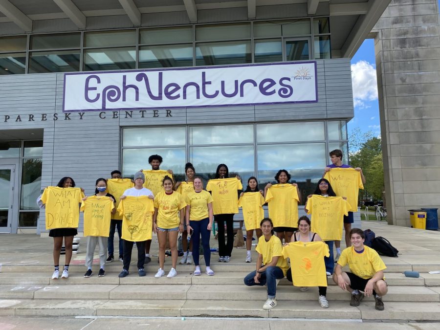 Despite the unofficial nature of their program, “What Am I Doing?” participants decorated their own t-shirts to commemorate the group. Photo courtesy of Aaron Schroen.