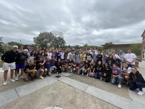 The captains arrived on campus for three days of training, where they participated in leadership programming and heard from campus leaders. (Photo courtesy of Carolyn Miles.)