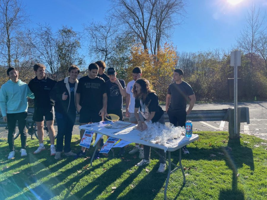 Members of the men’s track team and Cecchi-Rivas sold pastries on Saturday. (Gabe Miller/The Williams Record)