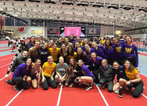 Womens track and field was named the 2023 New England Division III Indoor Track & Field champions. (Photo courtesy of Sports Information.)