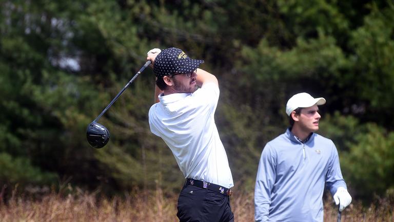 Next weekend, the mens golf team will compete at the NESCAC Spring Championship at Bates. (Photo courtesy of Sports Information.)
