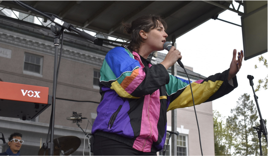 Sammy Rae & The Friends was the first visiting artist to headline Spring Fling at the College since Princess Nokia’s 2019 set. (Theo Duarte-Baird/The Williams Record.)