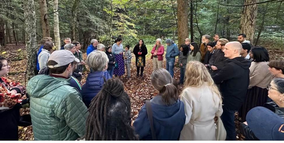 Attendees+gathered+together+at+Cold+Spring%2C+a+body+of+water+once+governed+by+the+Mohican+people.