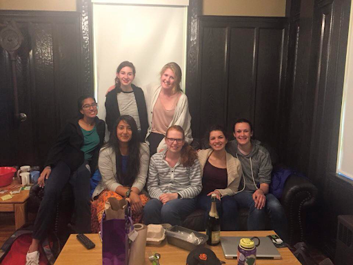 Elizabeth Curtis ’17 and six others composed the Berkshire Doula Project’s original leadership circle. (Photo Courtesy of Elizabeth Curtis).