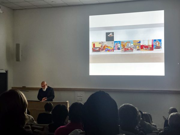 Art department lecture series ends with talk by Meleko Mokgosi ’07