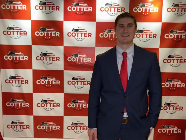 Bill Cotter ’21, otherwise known as ‘Billy Fooball,’ is running for Congress. (Photo courtesy of Bill Cotter.) 