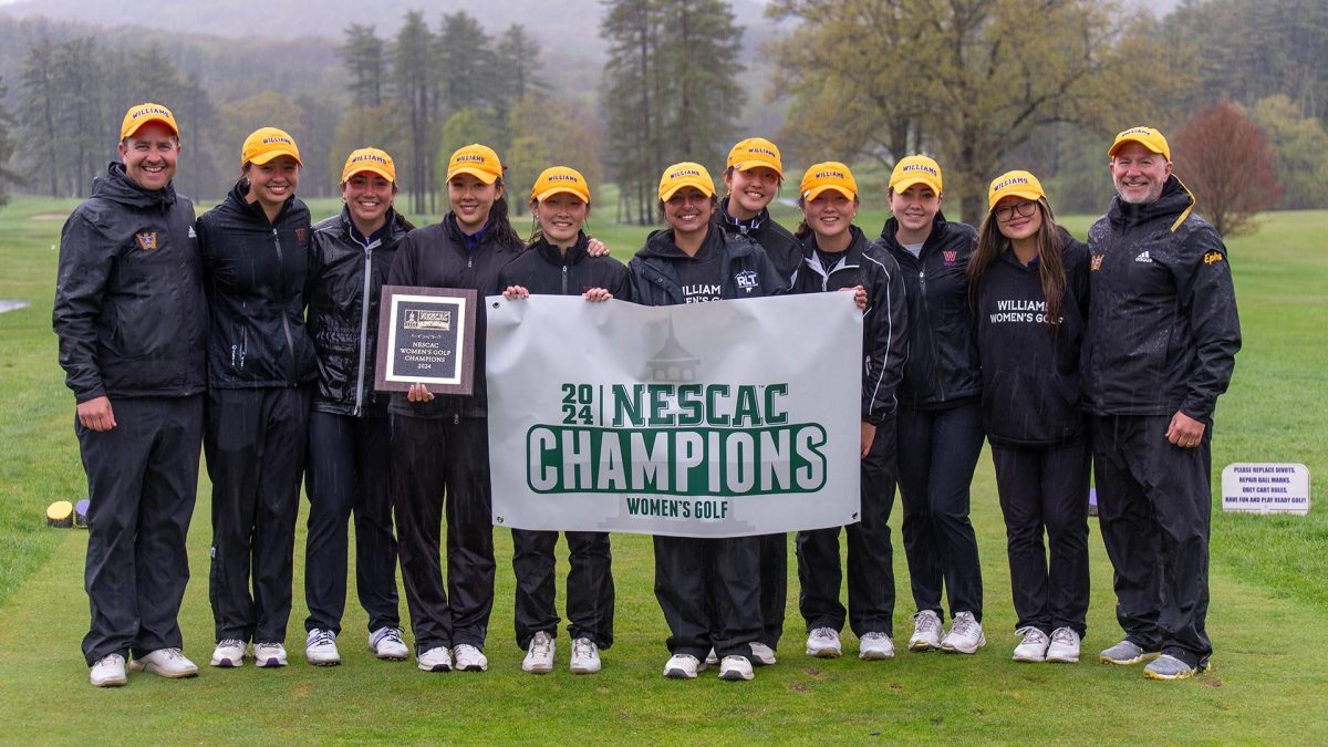 Women’s golf won the NESCAC Championship and thus earned a spot at the NCAA Div. III Championship. (Photo courtesy of Sports Information.)
