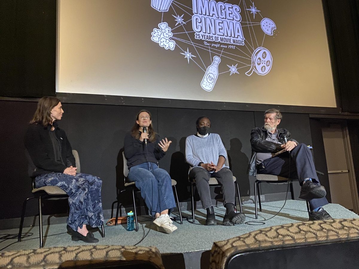 Panelists discuss Monday’s screening of Bad Faith at Images Cinema. (Photo courtesy of Dan Hudson.)