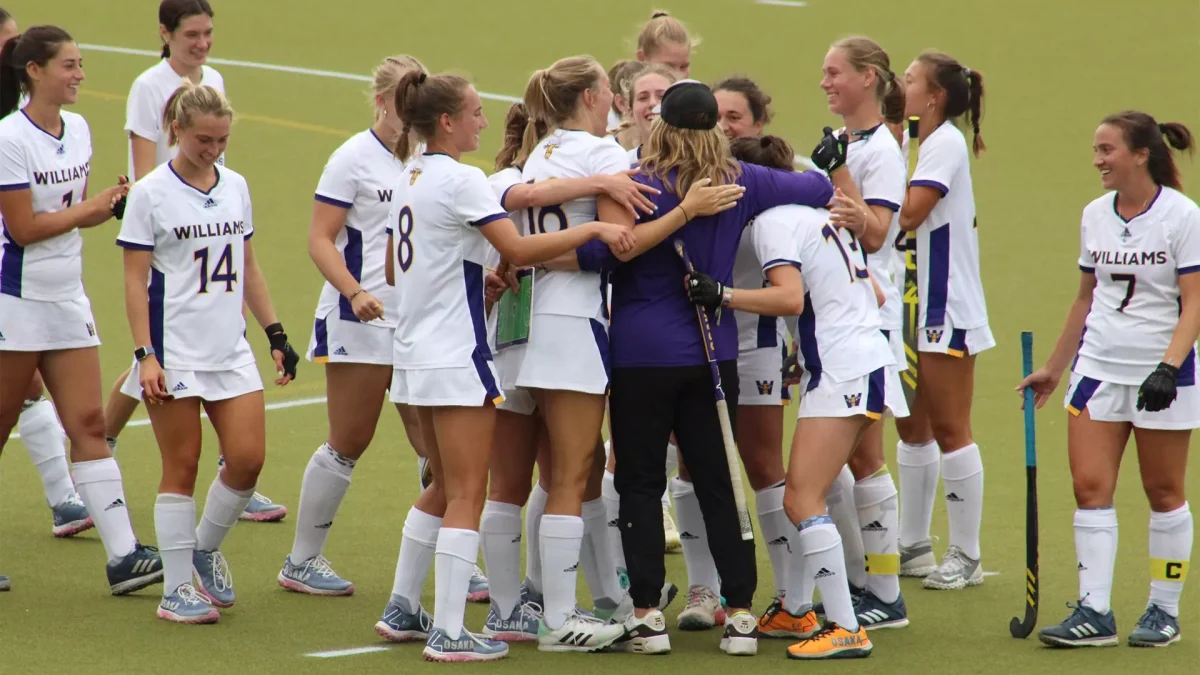 Field hockey will compete in the NESCAC quarterfinals this Saturday, Nov. 3. (Photo courtesy of Sports Information.)