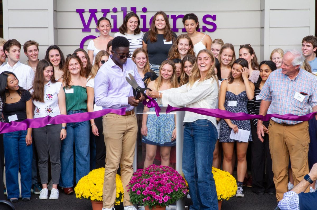 Men’s and women’s crew gathered to officially open the new boathouse. (Photo courtesy of Juan Baena/Osito Mountain Photos)

