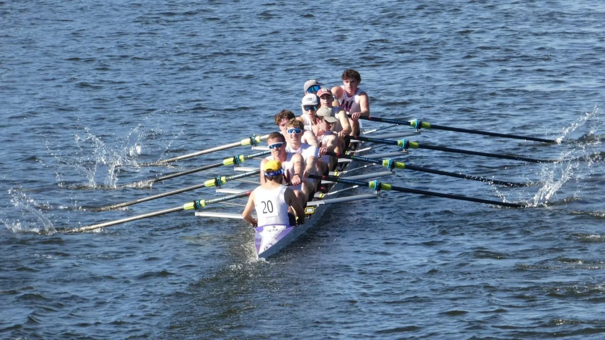 Head of the Charles marked the team’s final race of the fall season. (Photo courtesy of Sports Information.)
