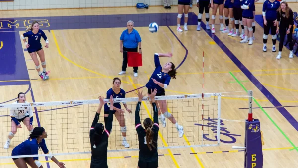 The Ephs closed out their season with a 3-0 loss against Colby at the NESCAC semifinals on Friday. (Photo courtesy of Sports Information.)
