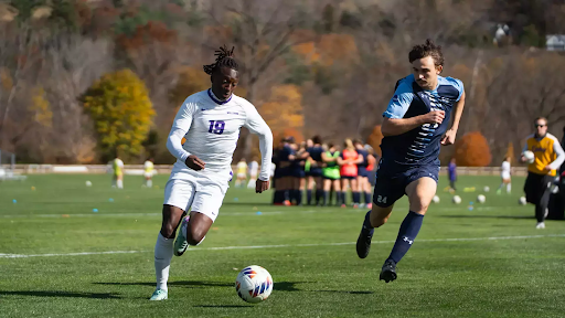 Men’s soccer will compete this weekend at home against Manhattanville in the first round of NCAAs. (Photo courtesy of Sports Information.)
