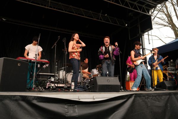  Student band “Space Bar” opened for special guest Del Water Gap.  (Photo courtesy of Shiwa Yangzom.)