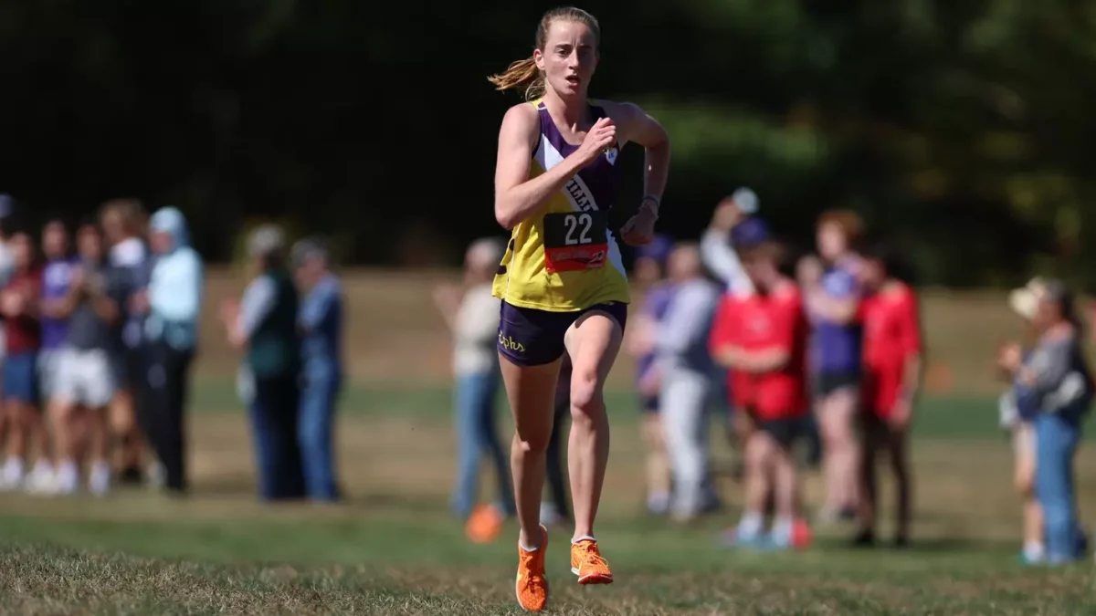 Swann broke away from the chase pack to lead a resounding Ephs win at the Purple Valley Classic. (Photo courtesy of Sports Information.)