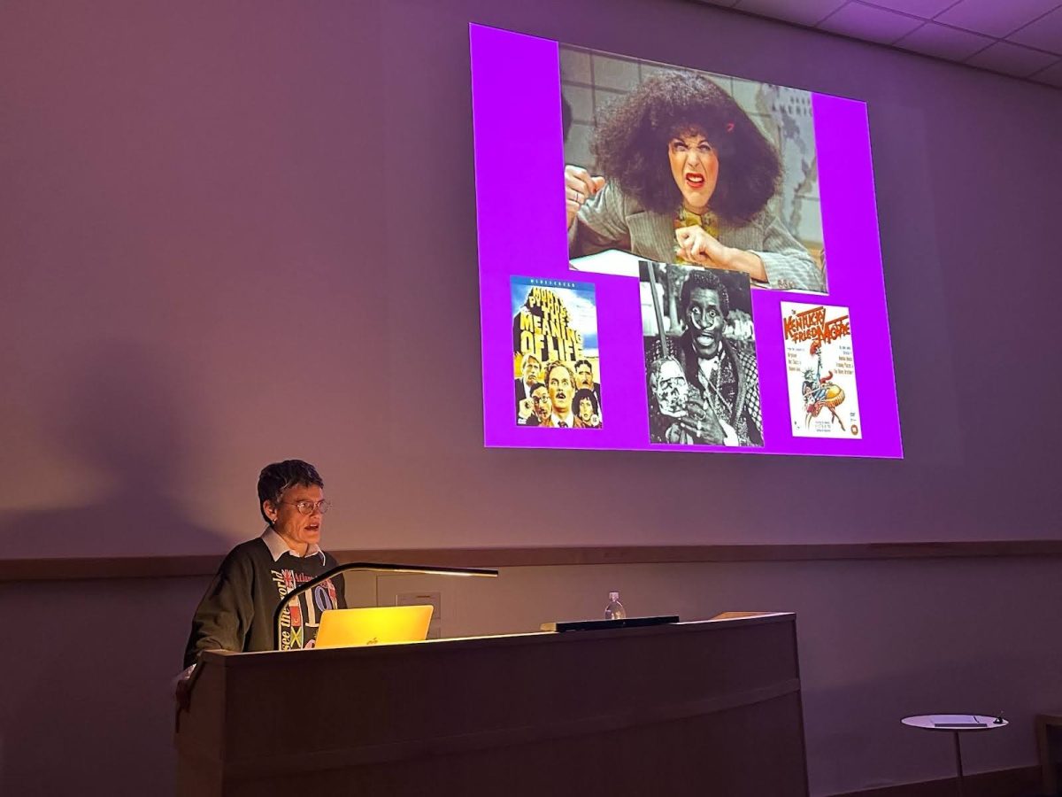 Artist Jibz Cameron delivered her lecture last Thursday in Lawrence Hall. (Photo courtesy of  Sarah Rara.)