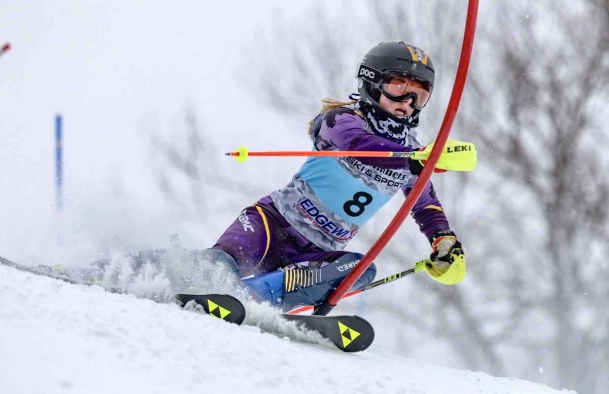 Sullivan finished fourth in slalom as Alpine secured a podium team finish. (Photo courtesy of Eliza Sullivan.)