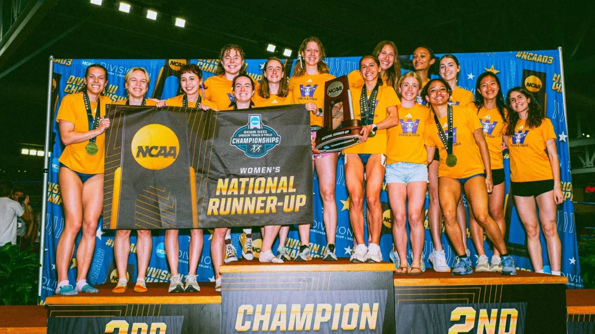 Women’s track and field placed second at the NCAA Championships this past weekend. (Photo courtesy of Sports Information.)
