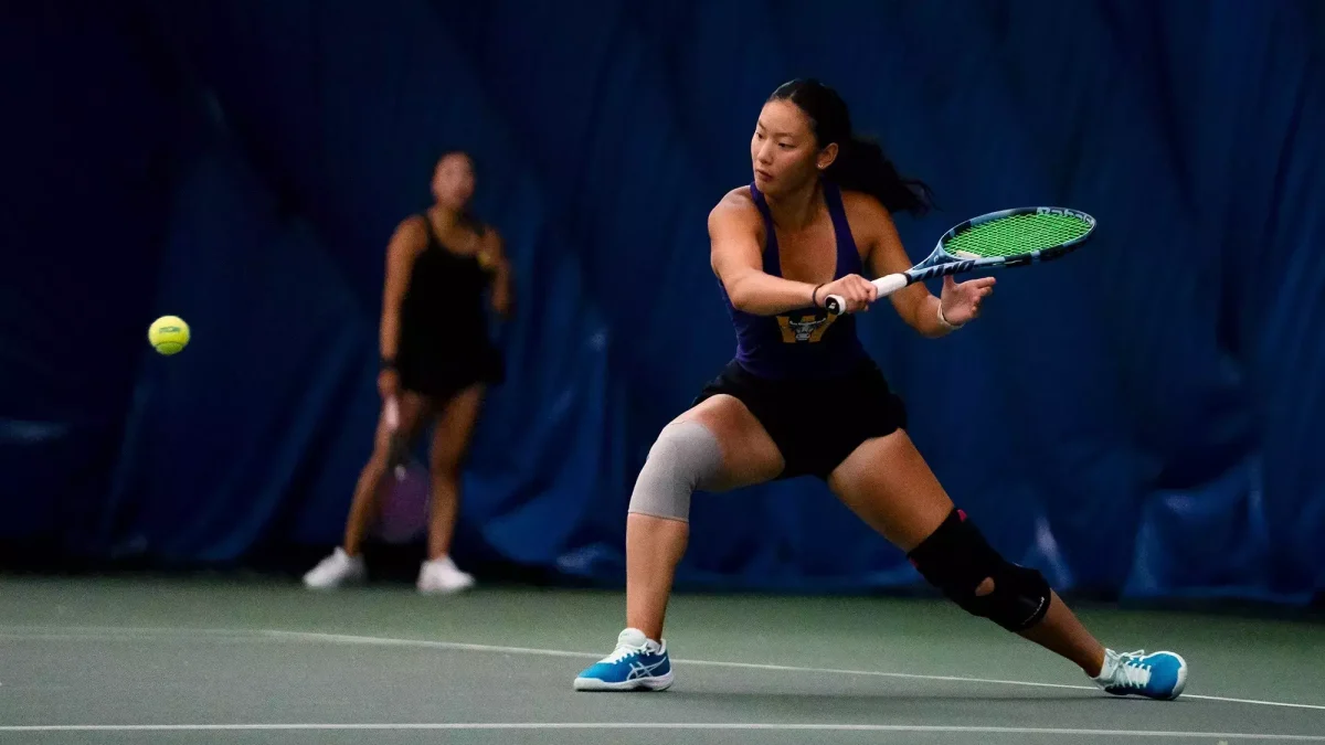 Women’s tennis fell to Bowdoin 4-0 in the NCAA tournament. (Photo courtesy of Sydney Ciardi.)